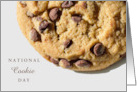National Cookie Day December 4 with Closeup Chocolate Chip Cookie Pic card