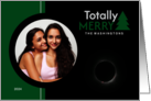 Totally Merry with Photo Christmas Tree and Total Solar Eclipse Pic card
