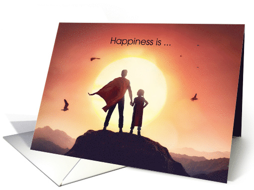 Heroes Like You with Child and Mountain Sunset card (1612620)