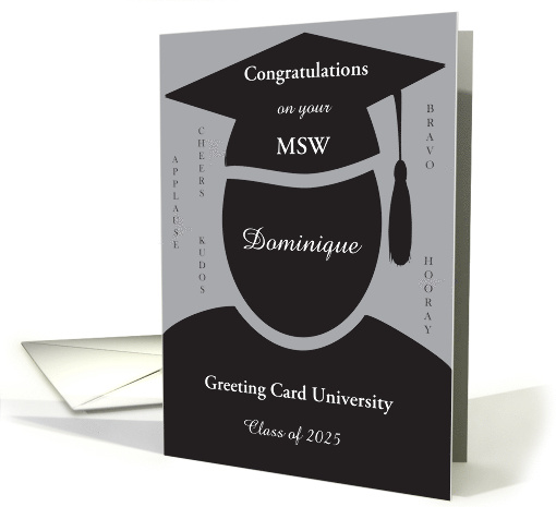 Congrats on Your Master's Degree Graduation with Grad Cap... (1615714)