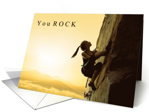 You Rock Rock Climber Happy Birthday for Her card (1672076)