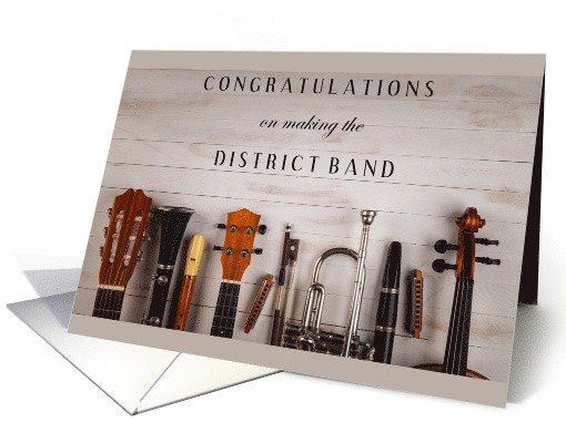 Congratulations on Making the District Band with Strings... (1728120)