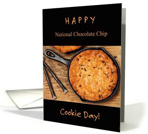 Funny Happy National Chocolate Chip Cookie Day with Giant... (1728122)