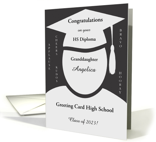 Any Name School Year Graduation Congrats with Mortarboard... (1731208)