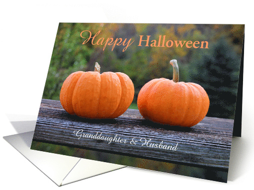 Happy Halloween Granddaughter Husband with Fall Foliage... (1744966)