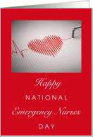 Happy National Emergency Nurses Day Second Wednesday in October card