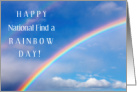 Happy National Find a Rainbow Day April 3rd with Pretty Double Rainbow card