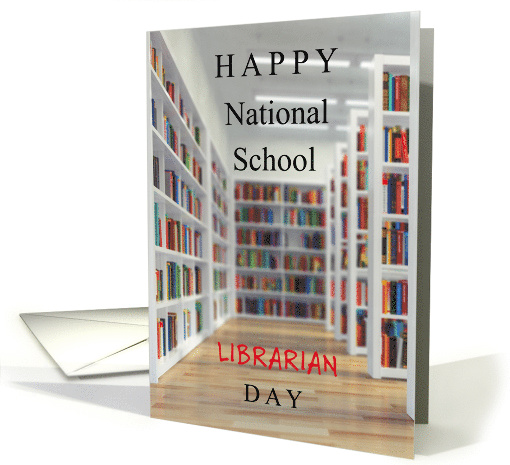 Happy National School Librarian Day April 4 with Colorful... (1762630)