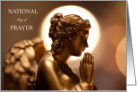 National Day of Prayer (1st Thurs in May) with Bronze Statue card