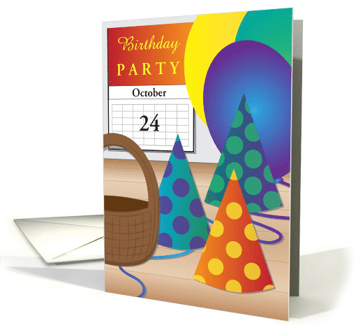 Custom Front Birthday Party Invitation Card with Any Date... (1766736)