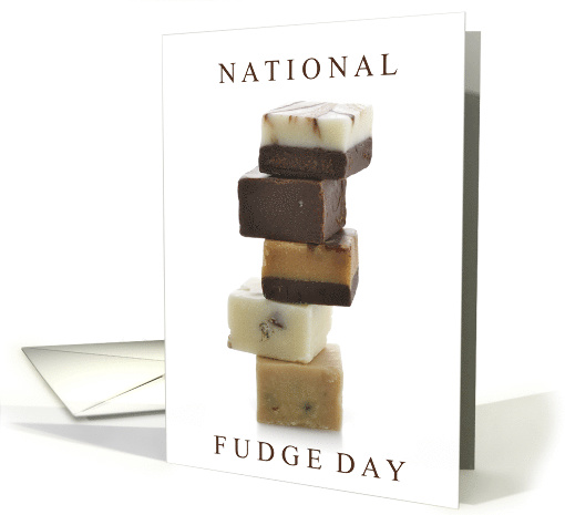 National Fudge Day June 16 Closeup Photo of Yummy Candy card (1767840)