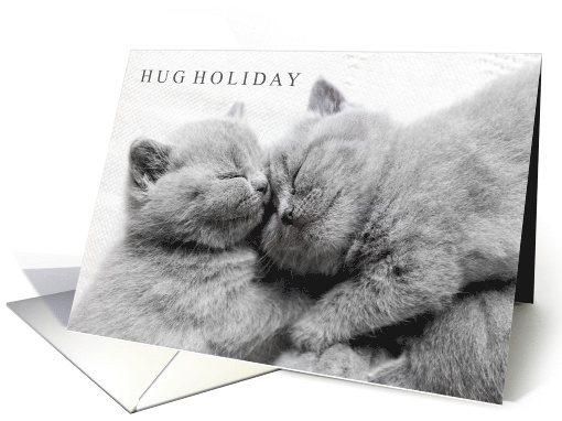 Hug Holiday June 29 with 2 Adorable Kittens card (1771106)