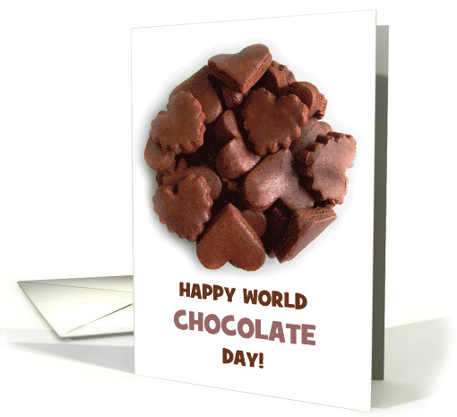 World Chocolate Day July 7 with Chocolate Hearts for Chocoholics card