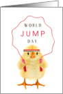 World Jump Day July 20 with Cute Chick and Jump Rope card