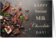 Happy National Milk Chocolate Day July 28 with Chocolate Chunks card