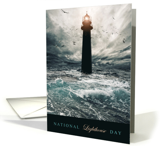 National Lighthouse Day August 7 with Dramatic Lighthouse... (1776940)