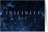 Infinity Day August 8 with Space Stars Nebula Sky card