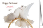 Happy National Couple’s Day August 18 with Two White Doves card
