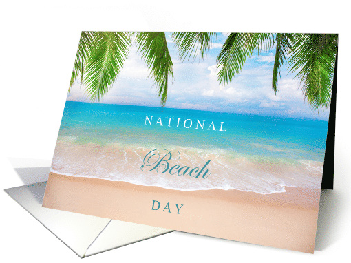 National Beach Day August 30 with Beautiful Beach Waves... (1777720)