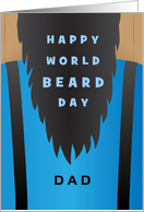 Happy World Beard Day First Saturday in September with Long Beard card