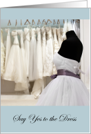 Say Yes to the Dress Cousin Any Relation Wedding Gown Shopping card