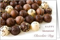 Happy International Chocolate Day September 13 with Truffles card