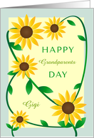 Happy Grandparents Day for Grandma Gigi with Black Eyed Susan Flowers card