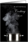 Happy National Cooking Day September 25 with Steaming Pot card