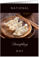 National Dumpling Day September 26 with Yummy Dumplings card