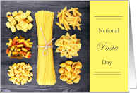 National Pasta Day with Elbows Spirals Penne Rigatoni card