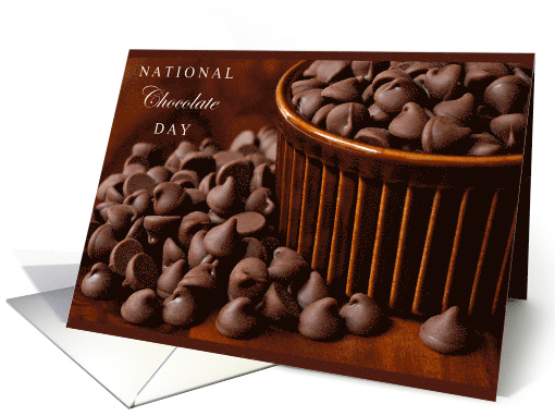National Chocolate Day October 28 with Lots of Chocolate Chips card