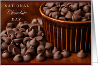 National Chocolate Day October 28 with Lots of Chocolate Chips card