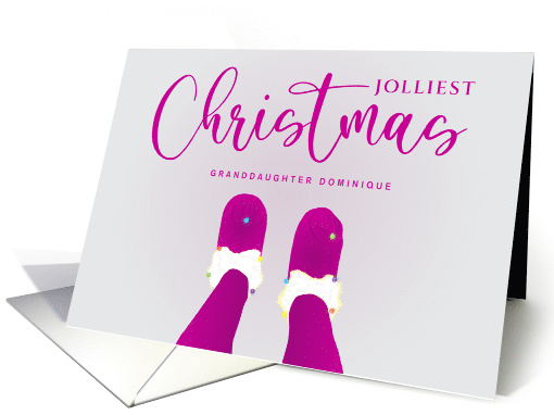Jolliest Christmas with Magenta Pink Elf Tights and Light... (1803072)