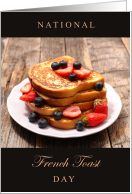 National French Toast Day November 28 with Stack and Berries card