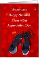 National Short Girl Appreciation Day December 18th with High Heels card