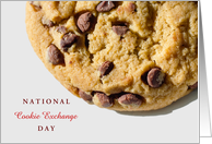 National Cookie Exchange Day December 22nd with Chocolate Chip Cookie card