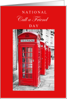 National Call a Friend Day December 28th with Old Fashioned Telephone Booths card