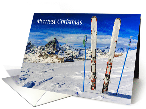 Merry Christmas with Skis and Poles in Zermatt... (1810874)