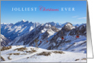 Jolliest Christmas Ever with Snow Alps Gondola in Austria card