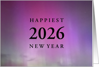 Have a Mind Blowing New Year Any Year with Aurora Borealis Photo card