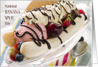 National Banana Split Day August 25th with Yummy Sundae card