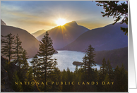 National Public Lands Day September 27th with Mountains Sunset Trees