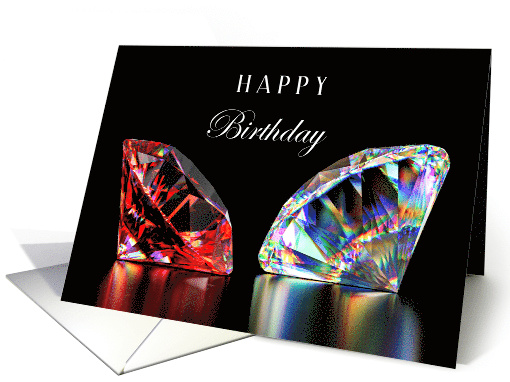 Happy Birthday with Diamond Gemstones card (1964848)