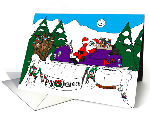 Santa has a New Ride for Christmas card (1602950)