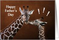 Parent and Child Giraffe Happy Father’s Day card