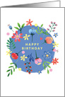 Birthday Floral Confetti card