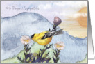 Sympathies for your Loss with Goldfinch card
