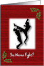 Christmas Martial Arts with Fighters card