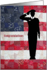 Congratulations on your Award Quilt Flag and Soldier card