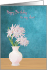 Birthday to Aunt with Pink Orchids card